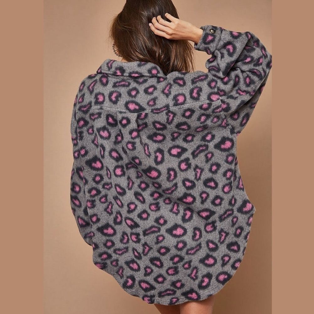Leopard Print Shacket  - Picture 3 of 3